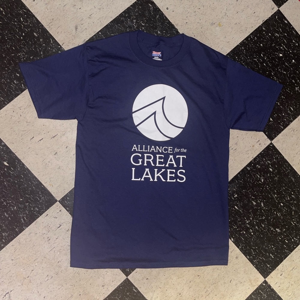 Lightly worn mens medium Alliance for Great Lakes shirt